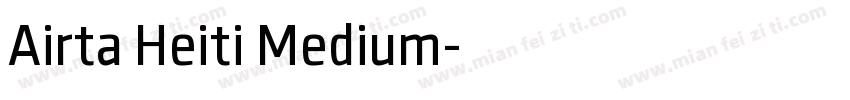 Airta Heiti Medium字体转换